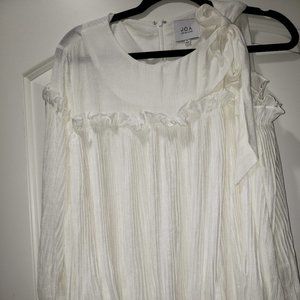 JOA Womens 3/4 Sleeve Single Side Cold Shoulder